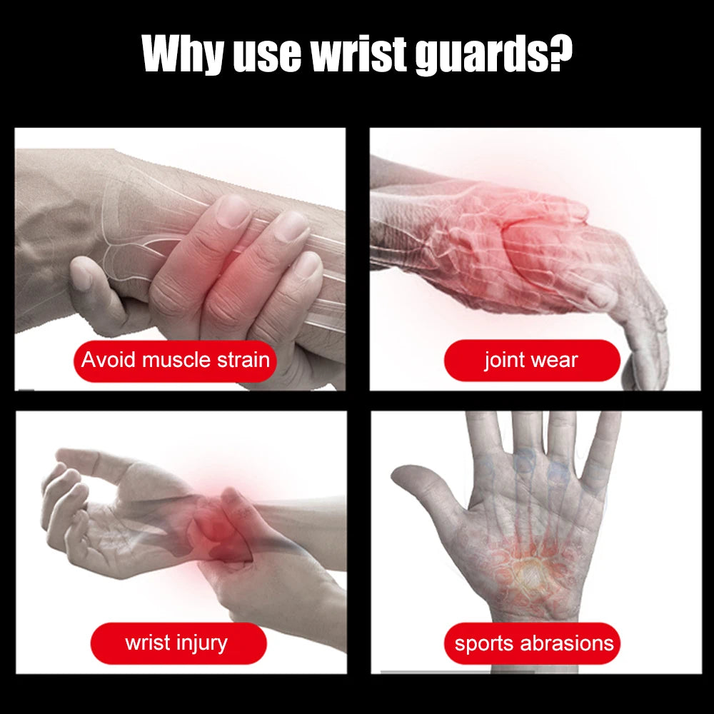 Sport Sweatband Wrist Wraps | 1 Pair Knitted Wrist Support for Tennis, Gym & Running