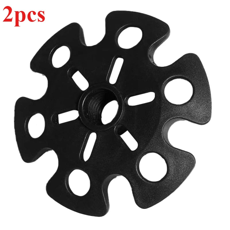 Trekking Pole Replacement Baskets – Snowflake Design for Mud, Sand & Snow | 2 or 4 Pack