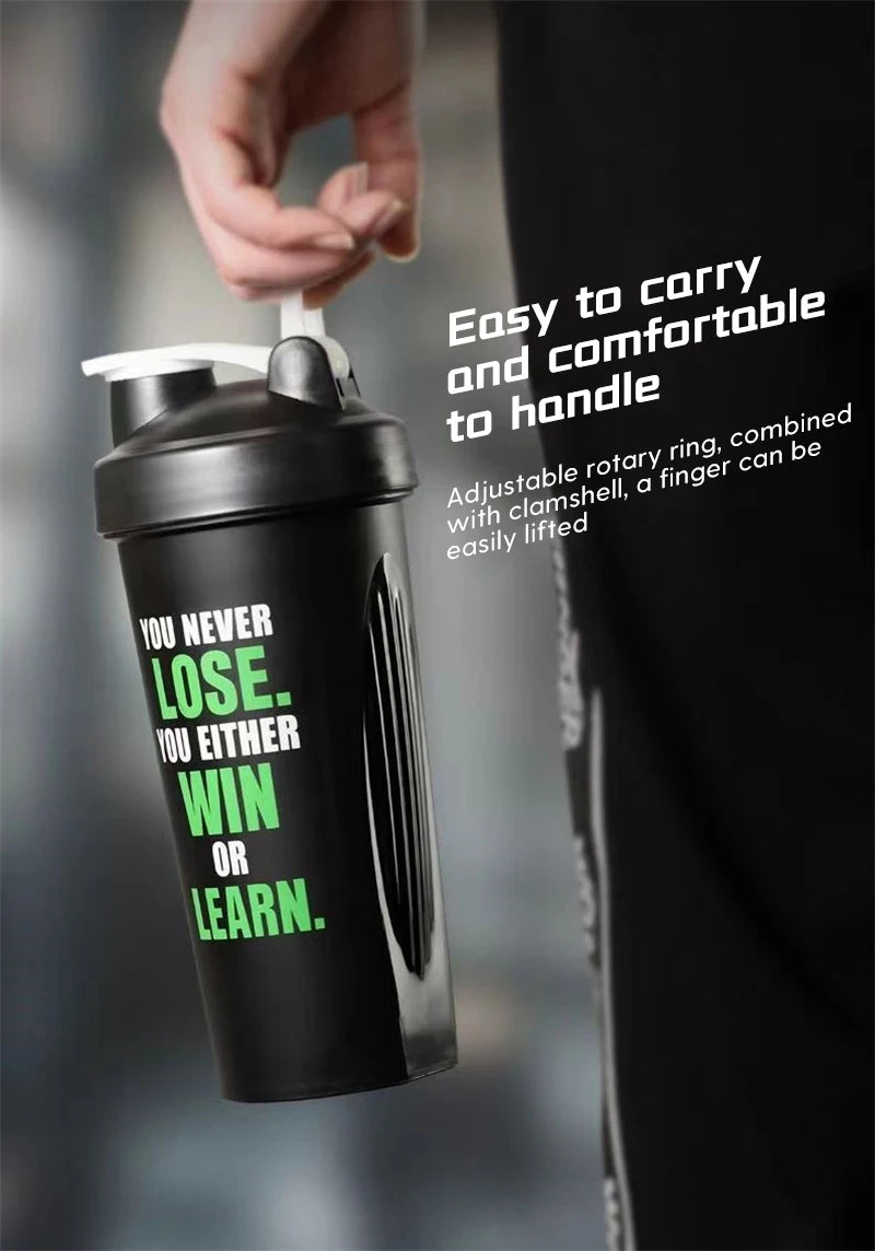 600ml Tritan Protein Shaker Bottle – Durable Graduated Sports Shake Cup for Gym, Running, Hiking & Everyday Fitness | RUNGEAR