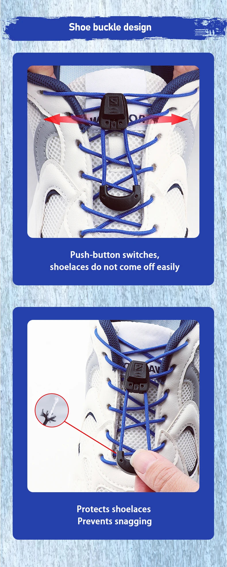 Round No-Tie Elastic Shoelaces | Adjustable Fit | 10 Colours | Running & Sport
