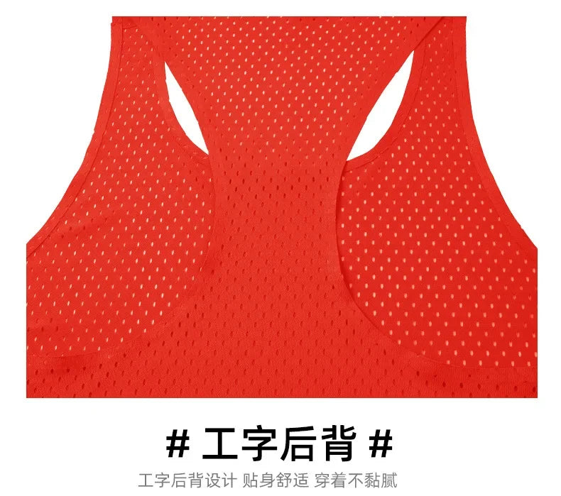 Men's Running Marathon Apparel: Summer, Sleeveless Marathon Long Distance Running, Quick-Dry, Breathable Mesh Sports Top / Rungear
