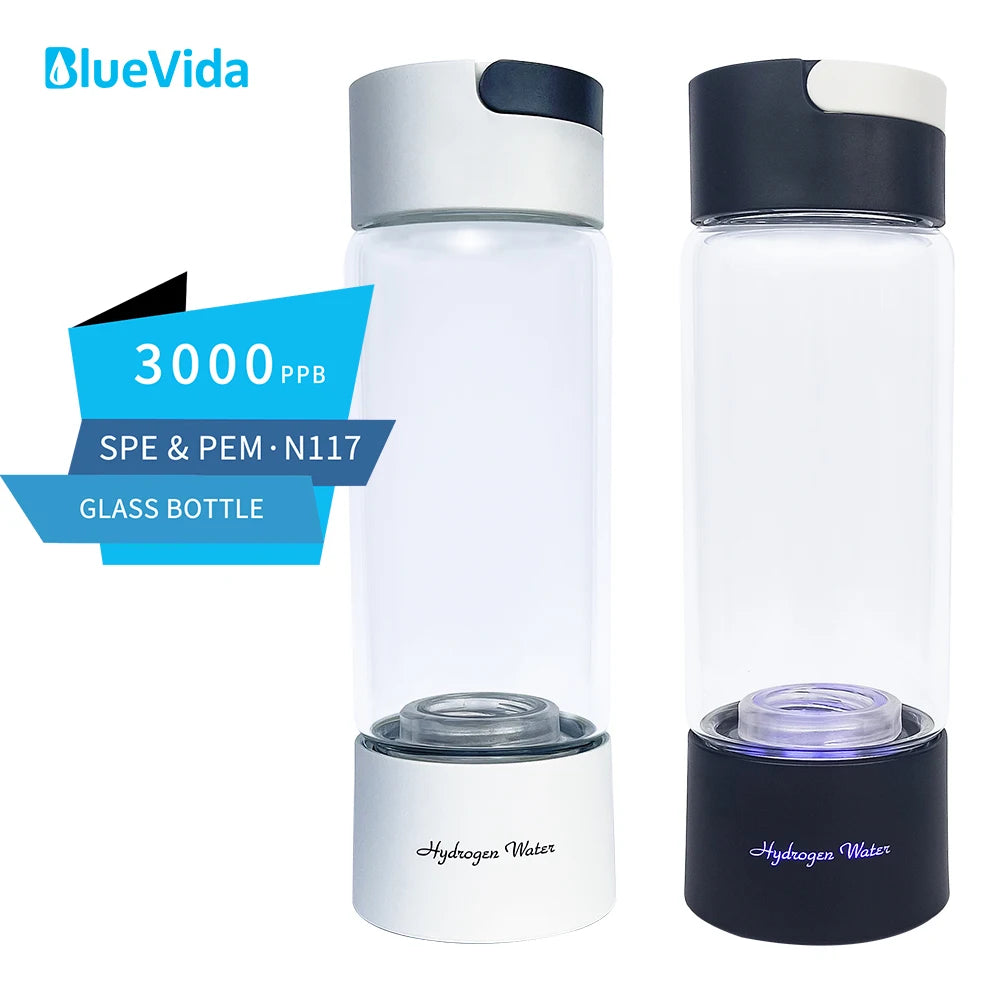 Running Hydration Accessories: BlueVida SPE&PEM High Concentration, Hydrogen Water Generator with 2 Modes and Self Cleaning / Rungear