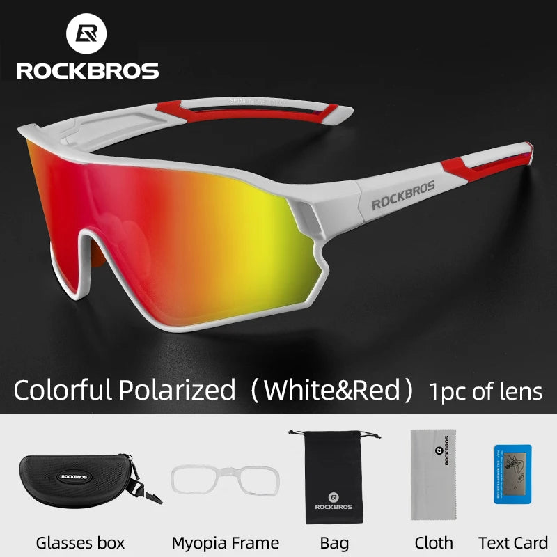 ROCKBROS Polarized Sunglasses – UV400 Sun Protection, Ultralight Glasses for the Outdoors