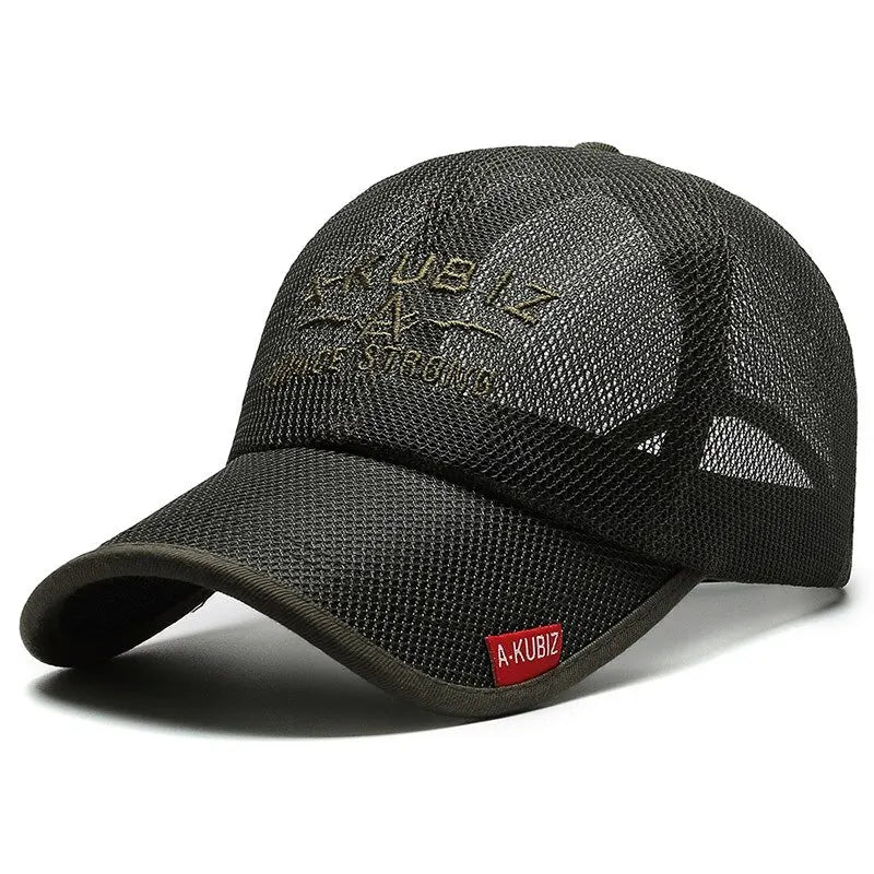 Summer Hat Gear: Unisex, Mesh, UV Protection, Breathable, Baseball Visor Cap for Outdoor Sports / Rungear