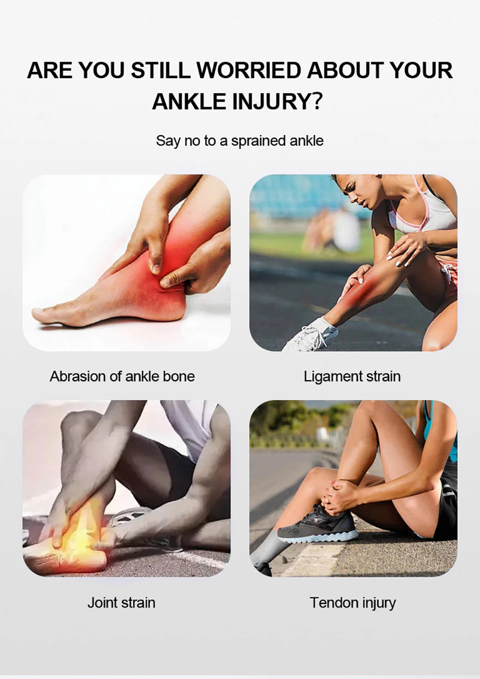 Sports Ankle Support Brace | Anti-Sprain Protection for Running & Basketball | Unisex