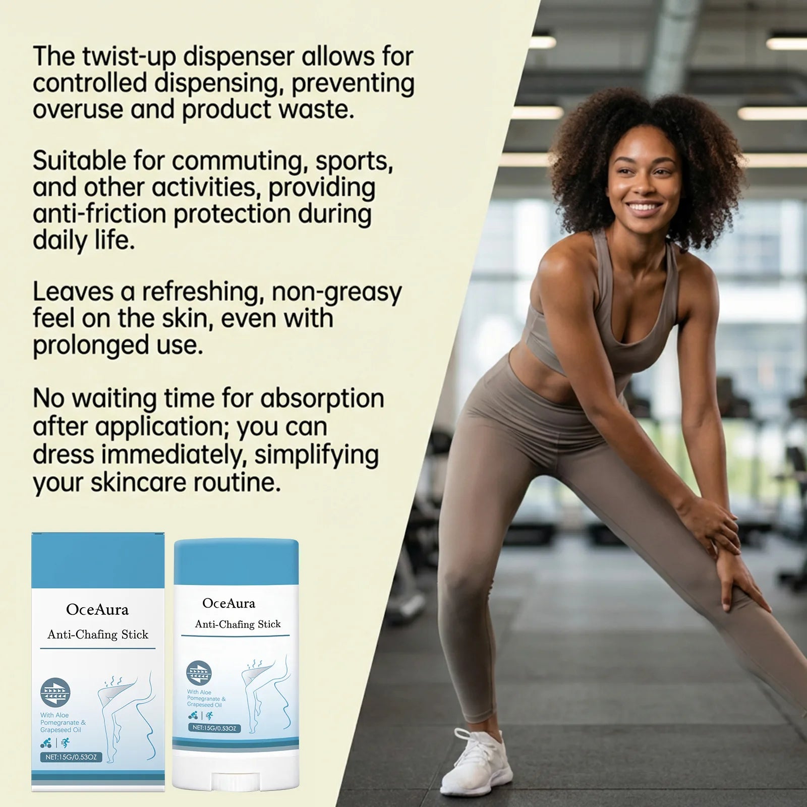 OceAura Soothing Deep Moisturizing Anti-Chafing Prevention Cream Skin Care