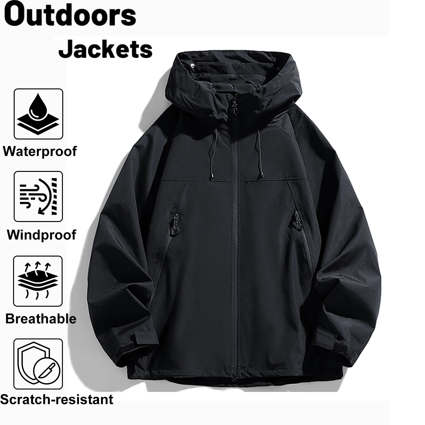 Women's Waterproof Windbreaker Outdoor Sport Rain Coat Hiking Camping Climbing Trekking