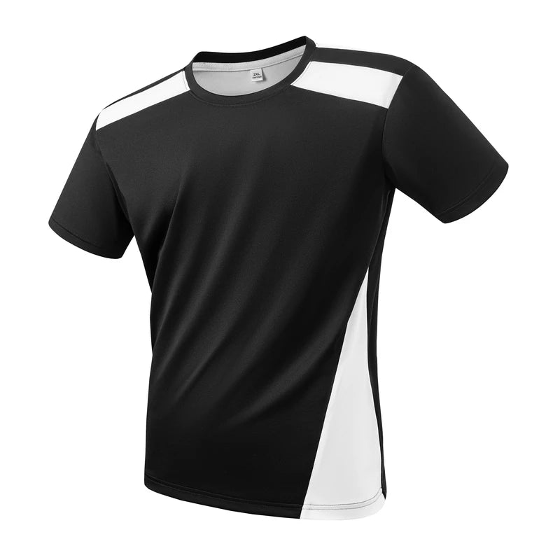 Men's Colour Block Quick Dry Running T-Shirt | Lightweight Short Sleeve | RUNGEAR