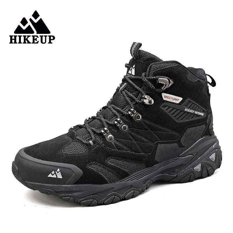 Men's Hiking Shoes: Winter Resistant, Suede, High-Top Hiking Boots / Rungear