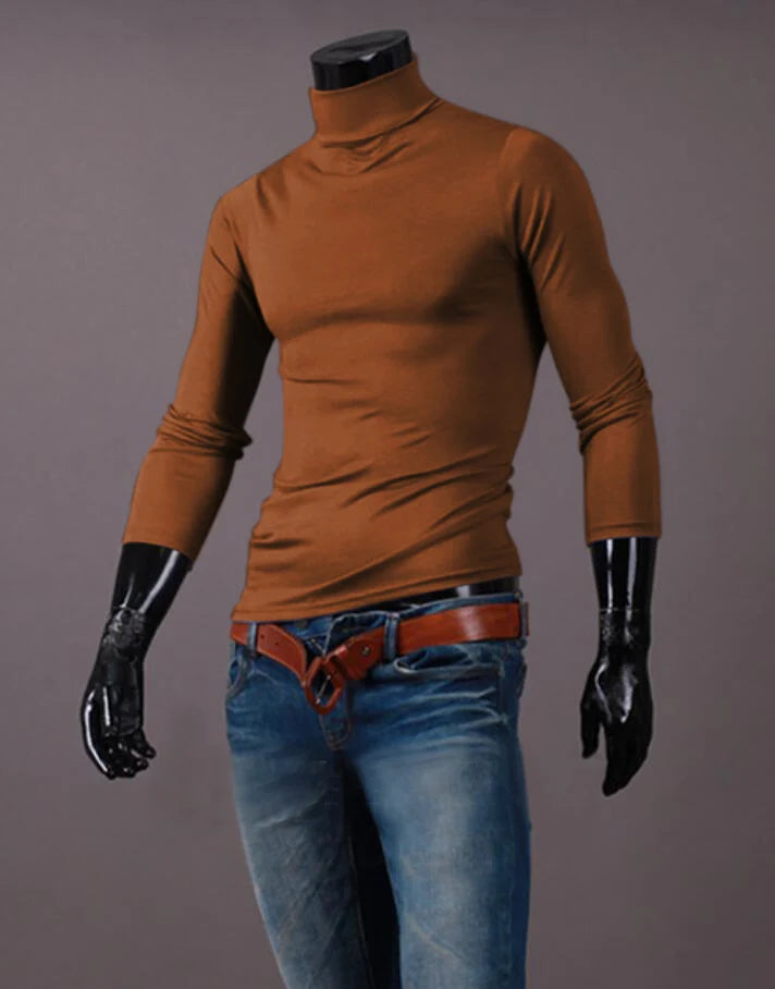 Men's Thermal Apparel: Winter High Neck, Slim Fit, Long Sleeved, Thermal Shirt / Rungear
