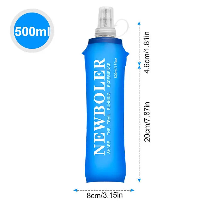 Collapsible Silicone Water Bottle — BPA Free | 150ml to 750ml | Running, Hiking & Travel