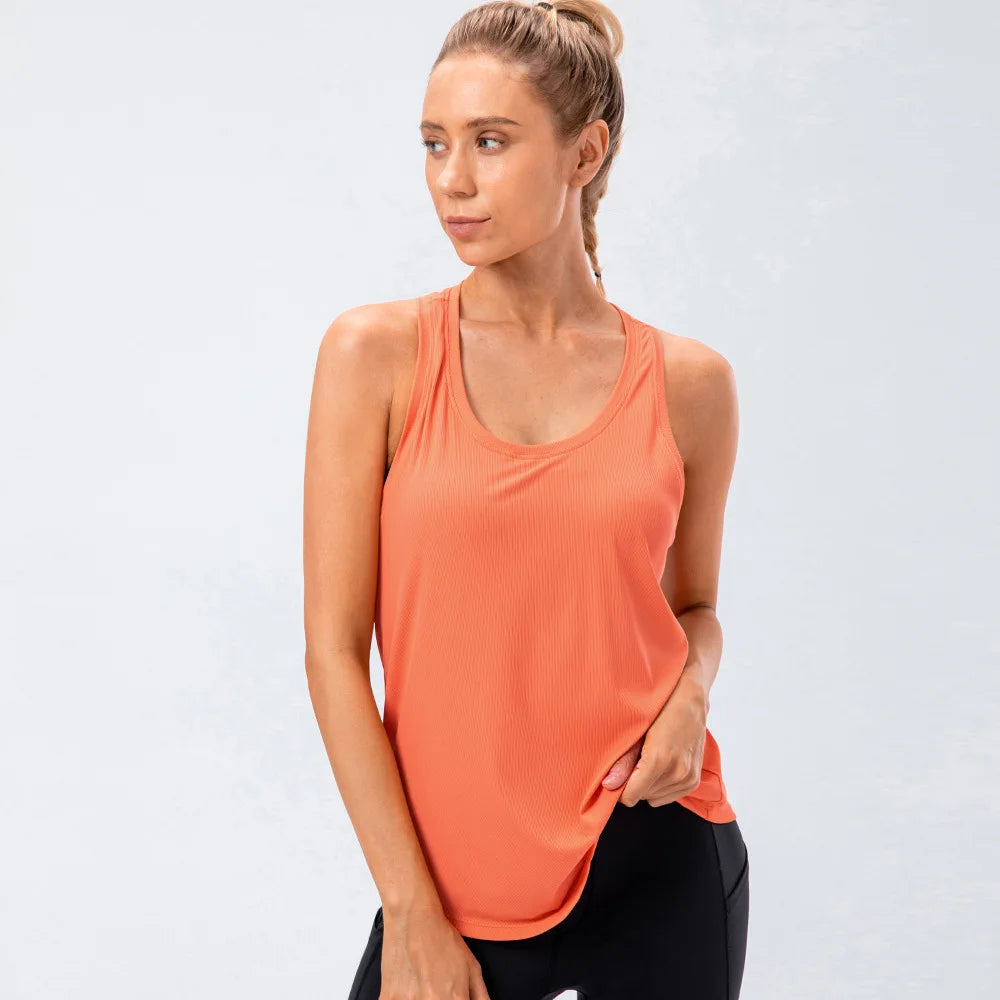 Women's Running Gear: Loose, Quick Dry Workout Sports Tank Tops / Rungear
