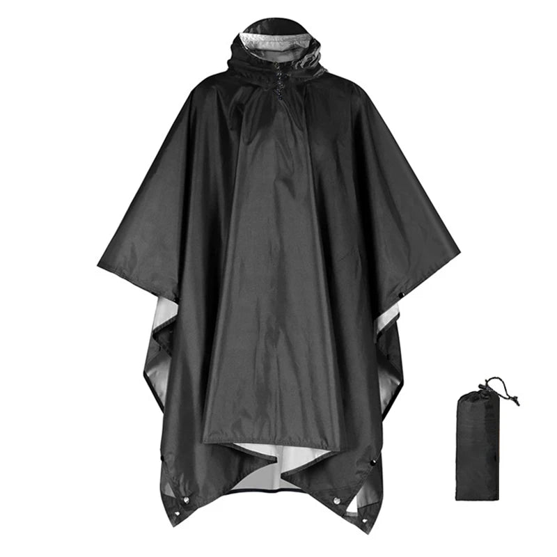 3-in-1 Waterproof Rain Poncho with Sleeves | Running, Hiking & Outdoor