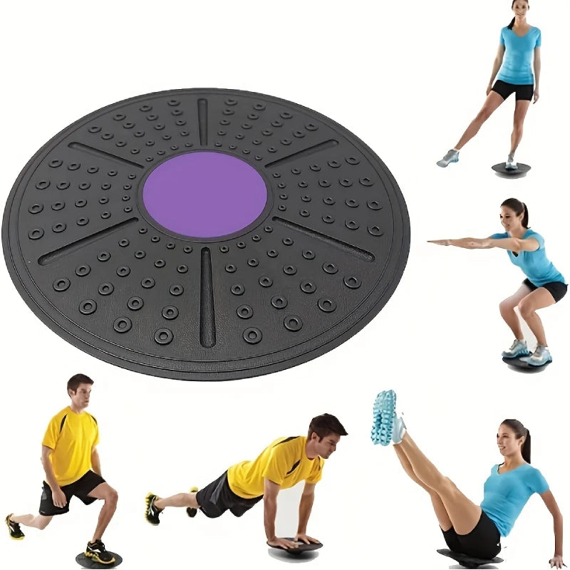 Balance Board – Anti-Slip Rubber, Wobble Trainer for Core Strength, Stability & Rehabilitation | 4 Colours