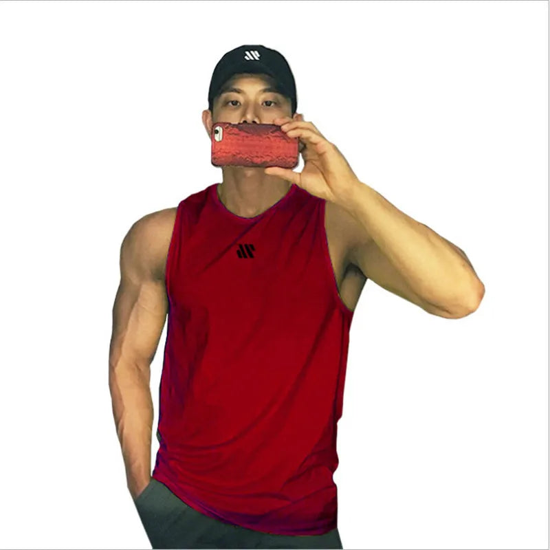Men's Running Apparel: 2024 Fitness Sleeveless, Mesh, Breathable Sports Tank Top / Rungear