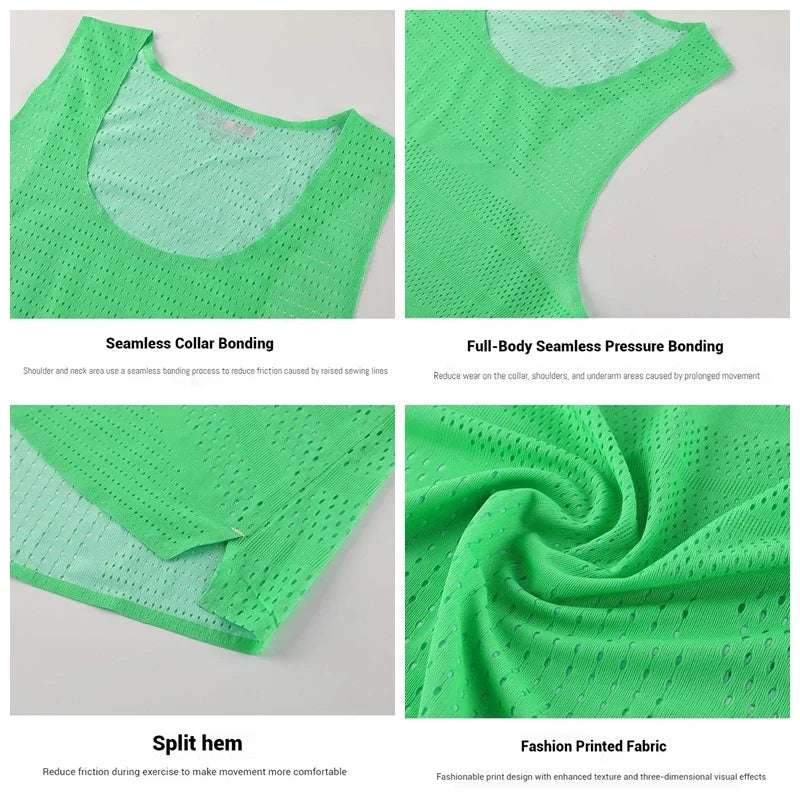 Ultra Light Moisture Wicking Performance Marathon Racing Sports Fitness Tops For Men And Women