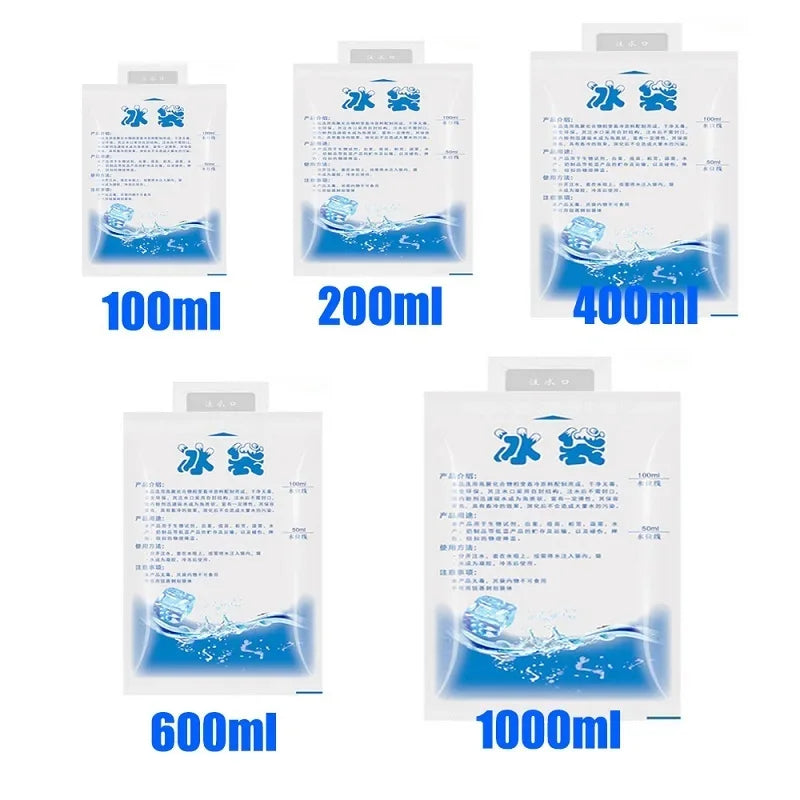 Recovery Gear Accessories: 50PC Reusable, Cold Compress, Icing Cooler Gel Ice Packs for First Aid Pain Relief / Rungear