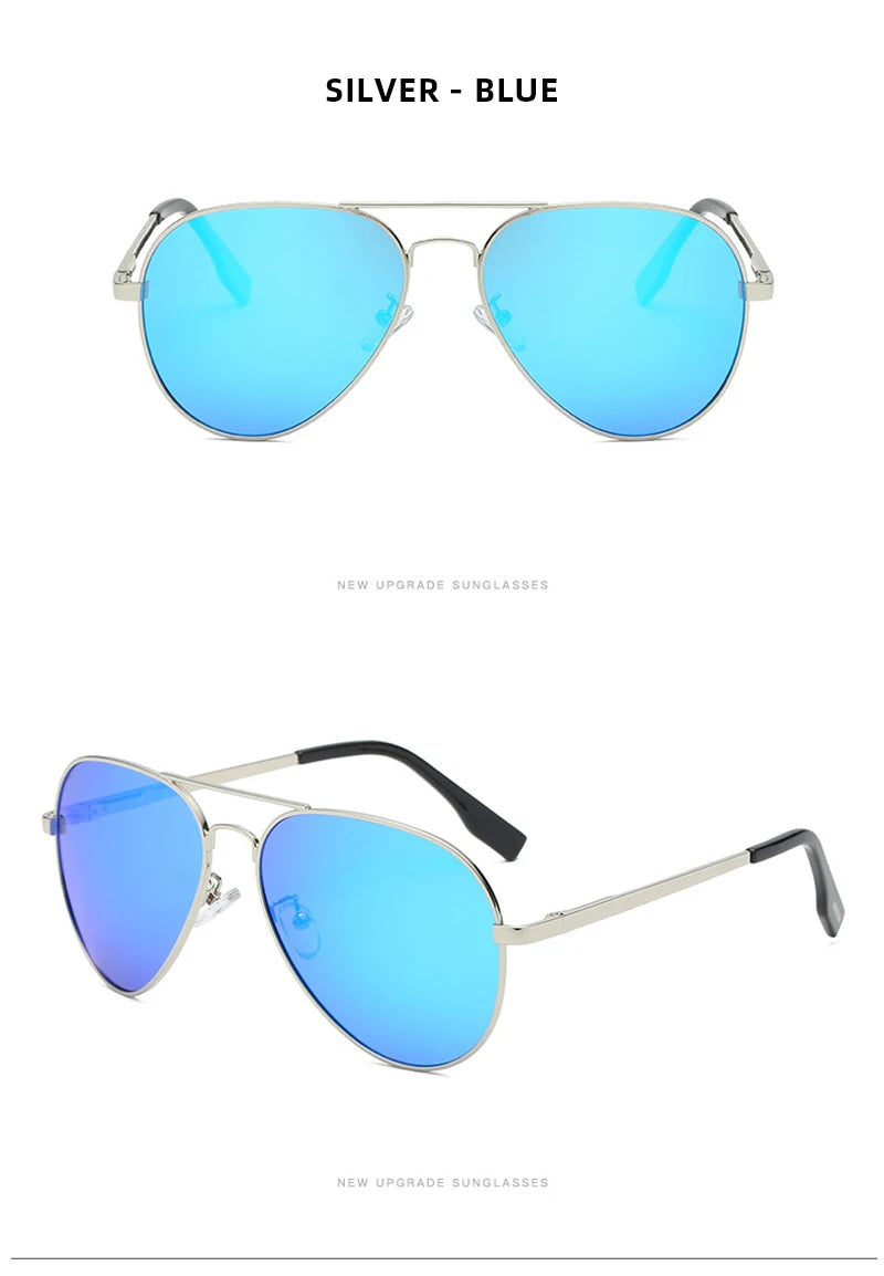 Men's Sunglasses Gear: Classic, Polarized Metal Black Aviation Sunglasses UV400 / Rungear
