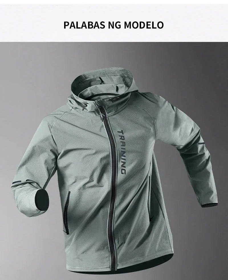Men's Running Apparel: Windproof, Quick-Dry Sports Windbreaker Jacket / Rungear