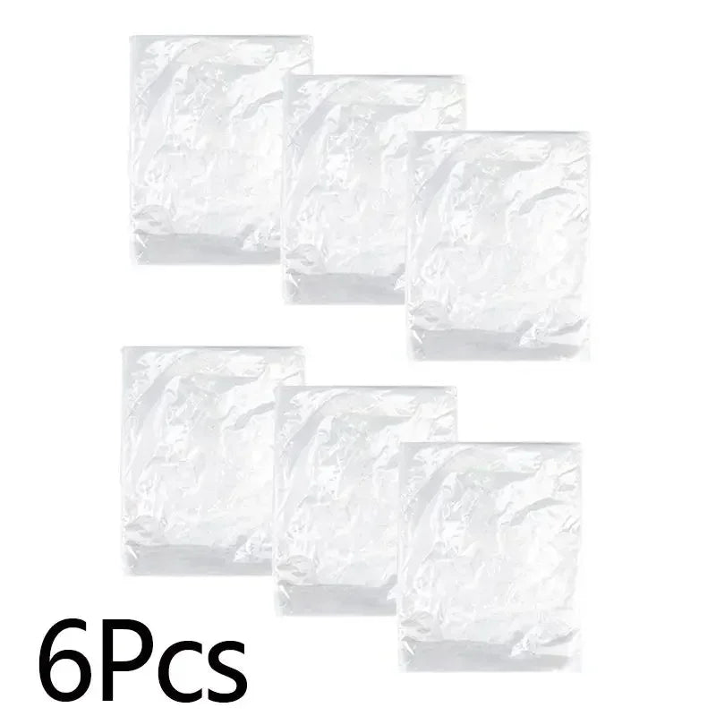 Disposable Transparent Rain Poncho — 6-Pack | Waterproof Emergency Raincoat for Adults