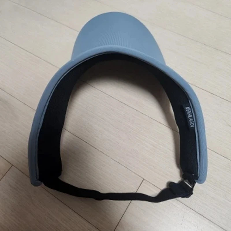Ice Silk Long Brim Cooling Visor – UV Protection, Stretchy Open-Top Hat | Running, Cycling & Golf | Unisex
