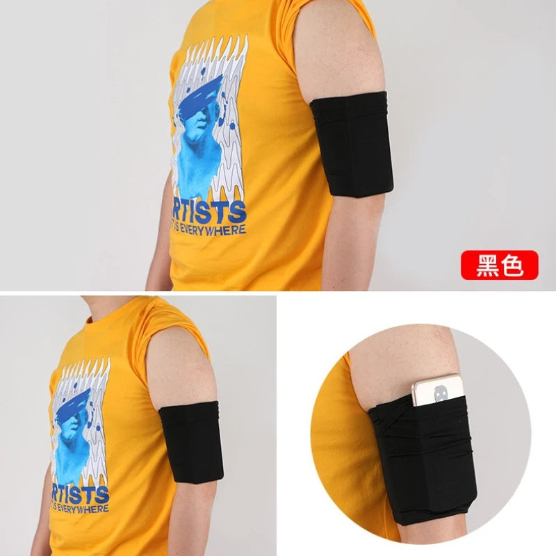 Running Phone Armband Sleeve | 2-Pack Breathable Elastic Arm Pocket for Phones up to 6"