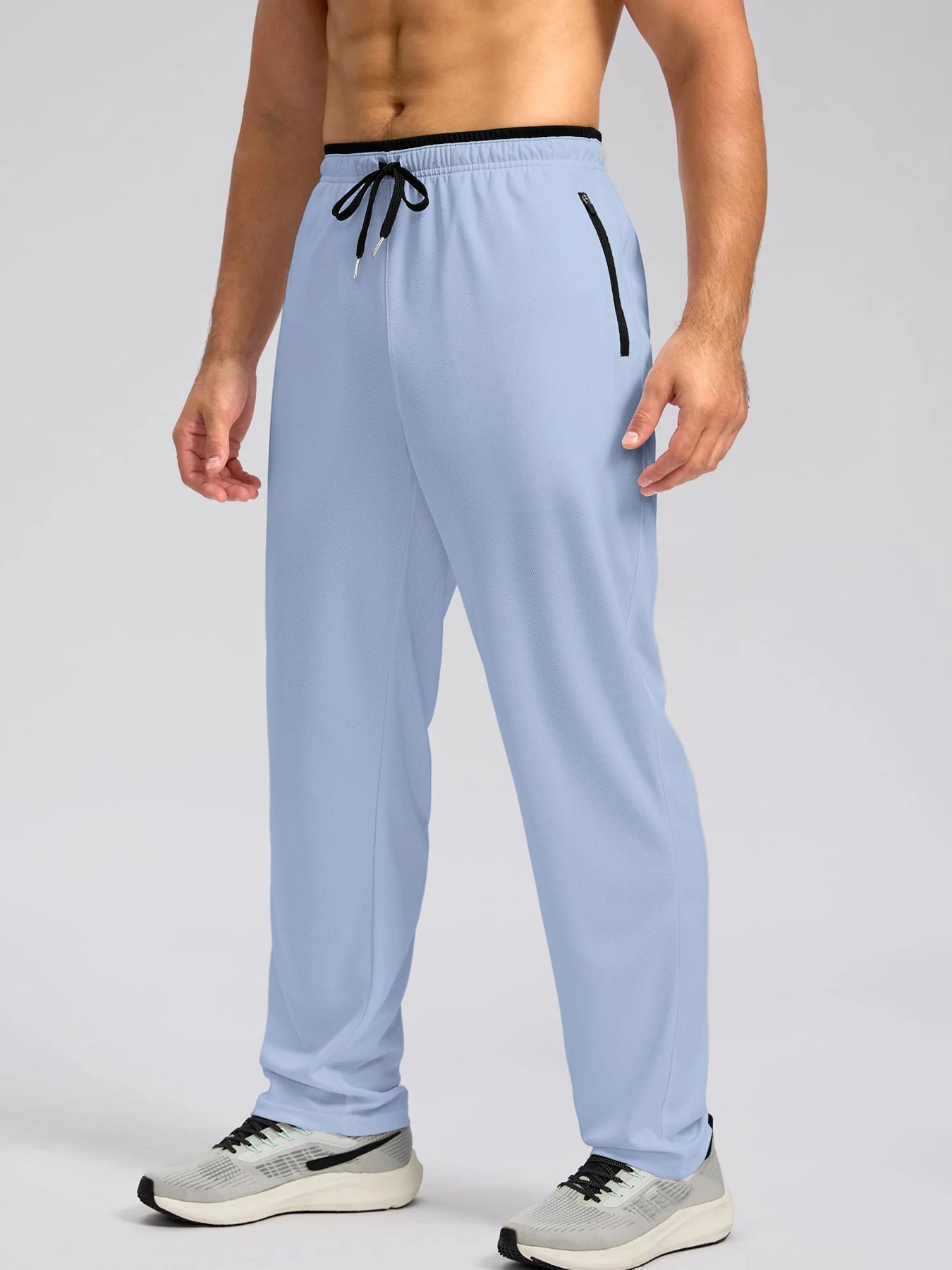 Men's Quick Dry Apparel: Breathable, Lightweight Activewear Pants with Elastic Waist And Zipper Pockets / Rungear