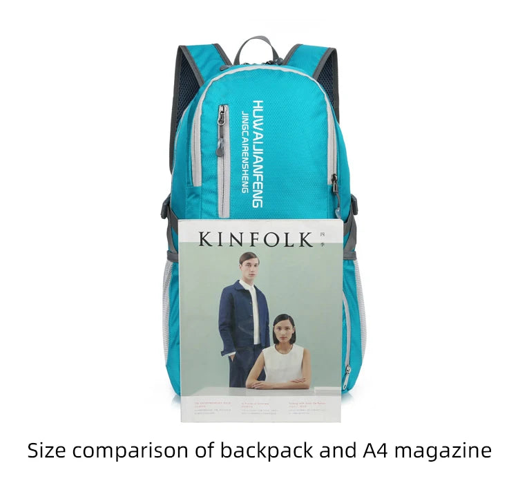 Trail Gear Accessories: 28L Packable, Foldable, Ultra Light, Outdoor Hiking Backpack / Rungear