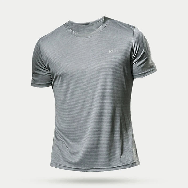 Men's Oversized Gym T-Shirt – Quick-Dry Short Sleeve Fitness Top for Running, Bodybuilding & Sport | RUNGEAR