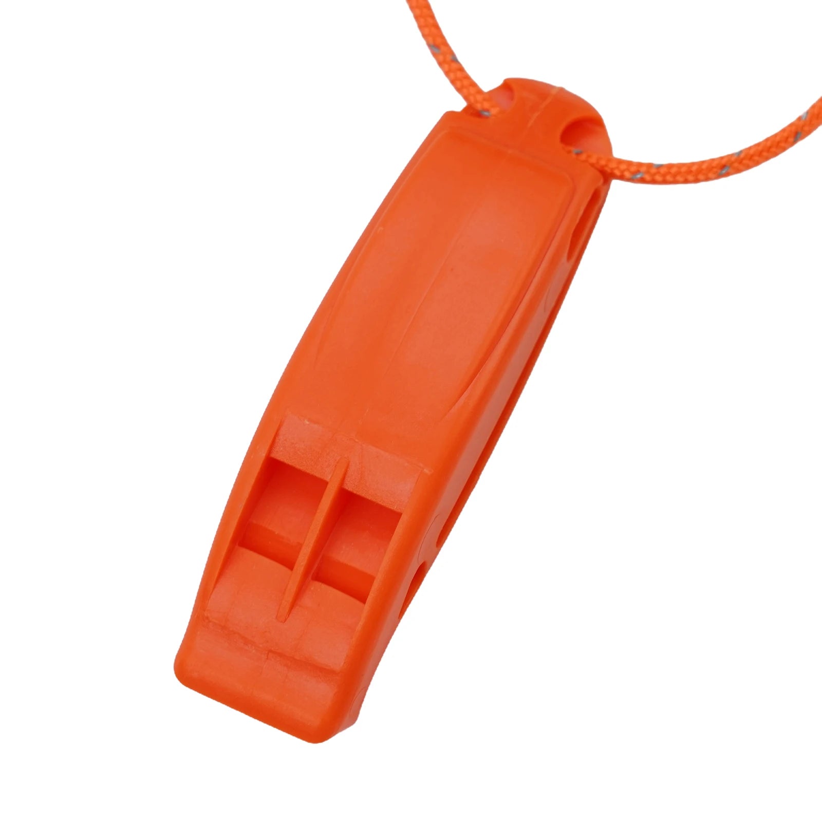 Dual-Frequency Safety Whistle – Pealess, Loud, Waterproof-Ready | Scuba Diving, Kayaking & Emergency Safety | Orange & Black