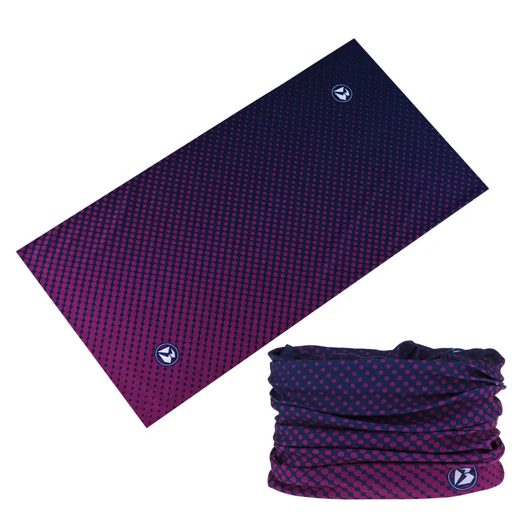 Versatile Seamless Buff for Men & Women – Gradient Bandana, Mask, Running Headband, Face Shield