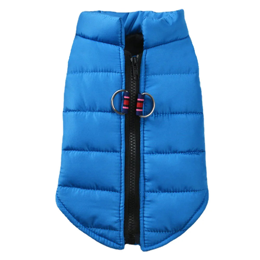 Winter Dog Jacket with Zipper | Warm Polyester Vest Coat for Small & Medium Dogs | RUNGEAR