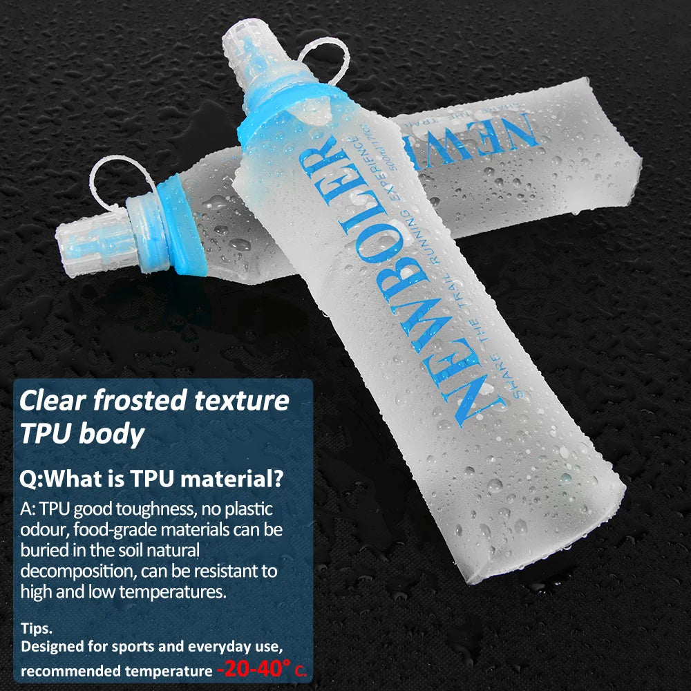 Collapsible Silicone Water Bottle — BPA Free | 150ml to 750ml | Running, Hiking & Travel