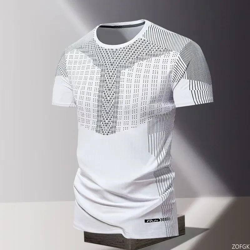 Men's Quick Drying Apparel: Oversized Loose Round Neck Short Sleeved Shirt / Rungear