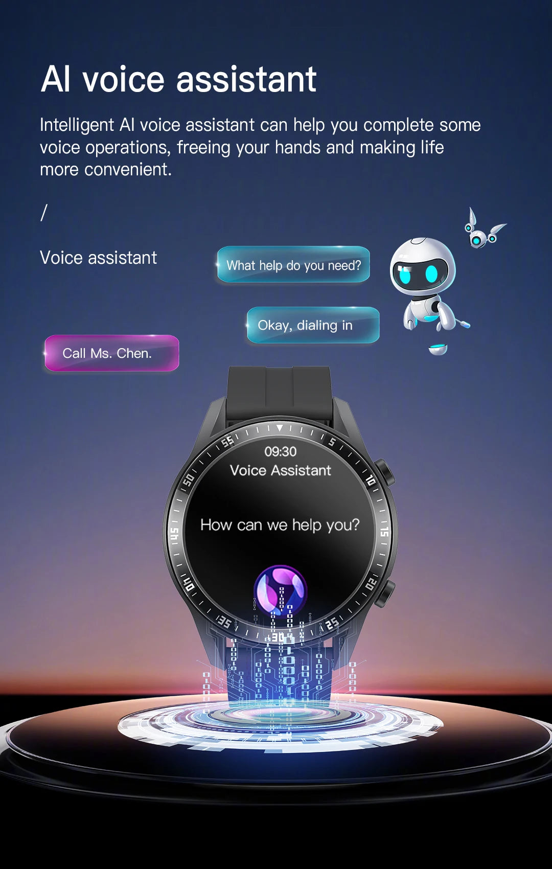 Men's Sport Smart Watch — Fitness Tracker with Heart Rate, Blood Pressure & Calorie Monitor