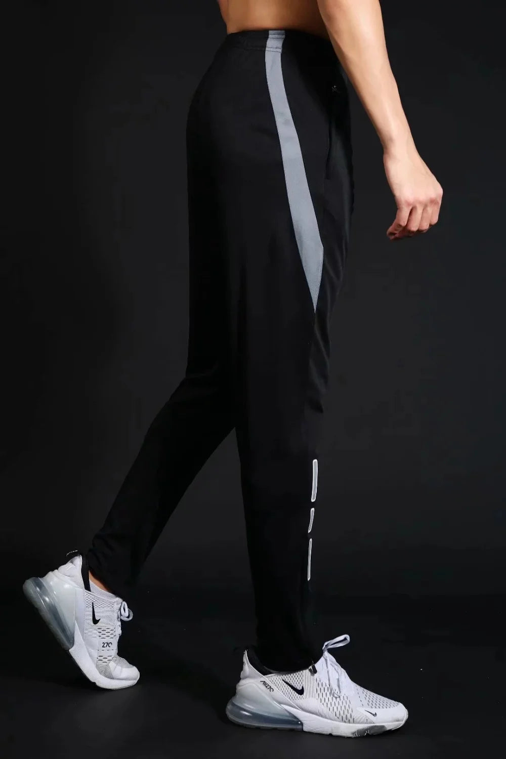 Men's Quick-Dry Running Trackpants – Slim Fit, Elastic Waist | Gym & Training