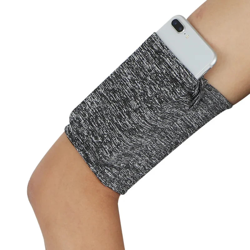 Running Phone Armband Sleeve | 2-Pack Breathable Elastic Arm Pocket for Phones up to 6"