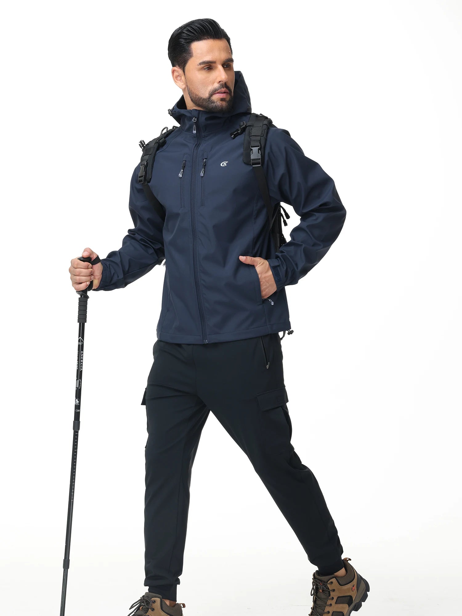 Men's Running Apparel: Lightweight, Waterproof Windbreaker Jacket With Inner Pocket / Rungear