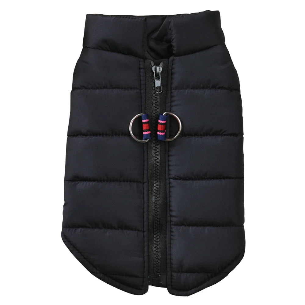 Winter Dog Jacket with Zipper | Warm Polyester Vest Coat for Small & Medium Dogs | RUNGEAR