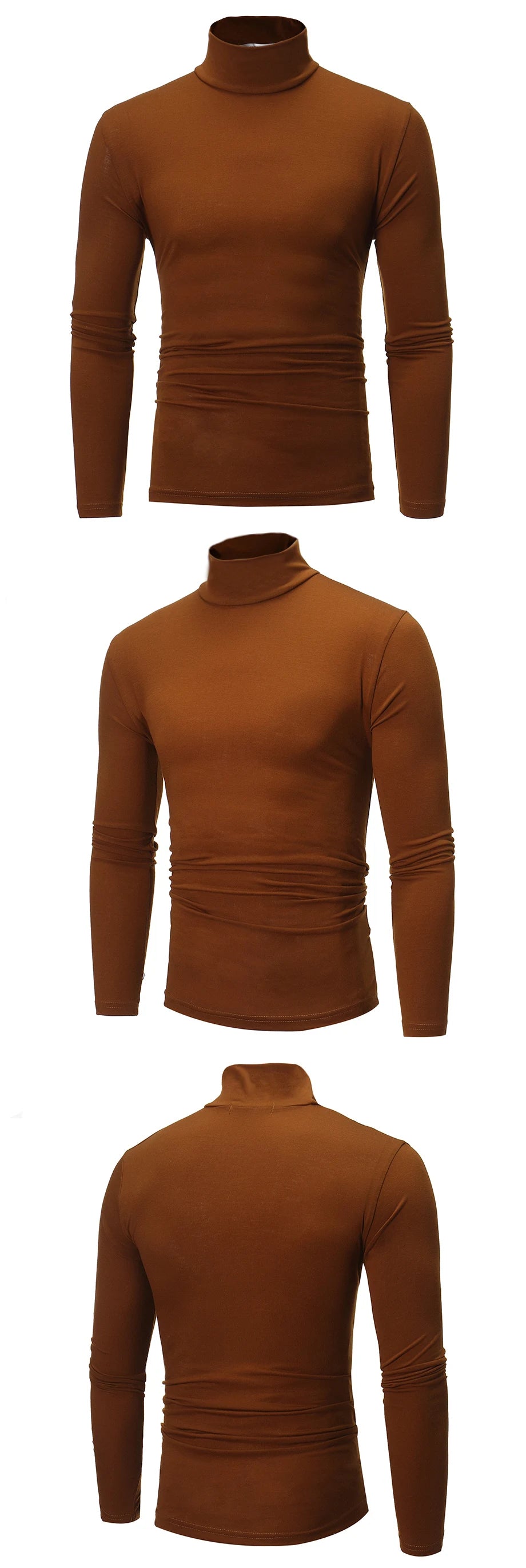 Men's Thermal Apparel: Winter High Neck, Slim Fit, Long Sleeved, Thermal Shirt / Rungear