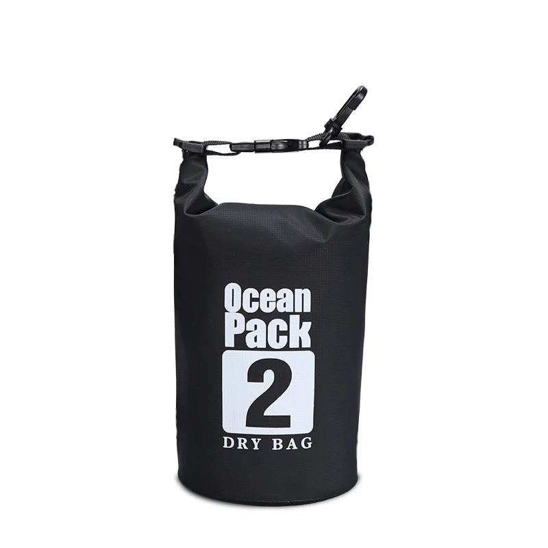 Waterproof PVC Roll-Top Dry Bag | 2L to 30L, Roll-Top Buckle Closure, Shoulder Strap Options | RUNGEAR