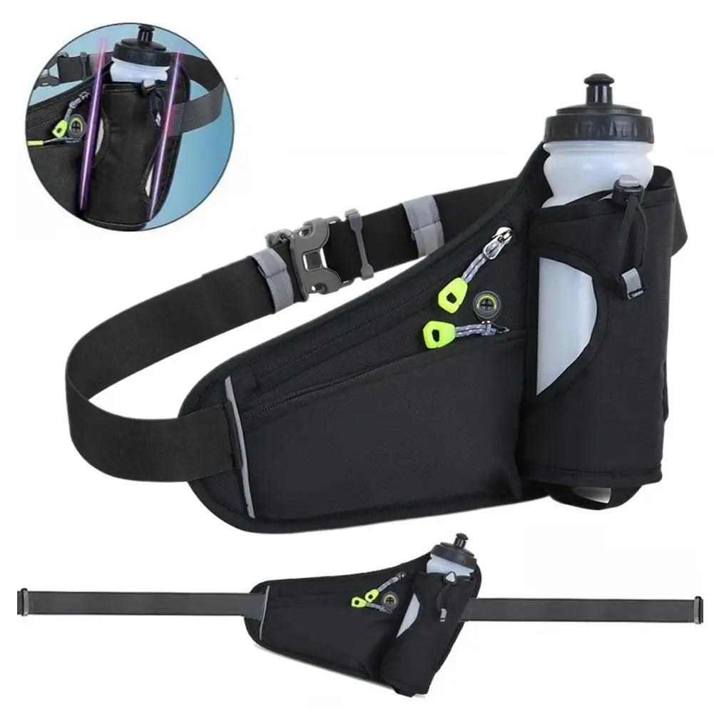 Running Hydration Waist Bag with Water Bottle Holder & Phone Pocket – Lightweight Sports Fanny Pack for Gym, Cycling & Hiking | RUNGEAR
