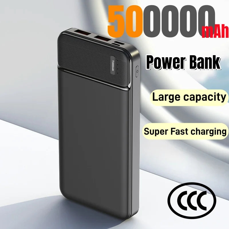 Tech Gear Accessories: 2026 500000mAh, 120W, Large Capacity, Super Fast Charging, Portable Power Bank / Rungear