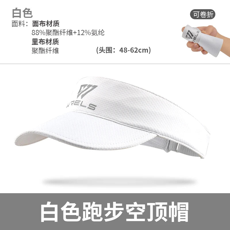 WRLES Cooling Stretchy Visor Hat – UV Protection, Open-Top Sports Sun Visor | Running, Tennis & Golf | Unisex