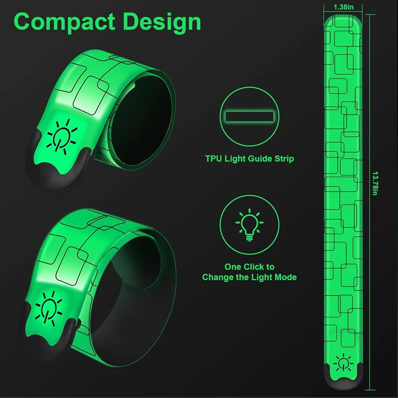 Running Safety Gear: Night Running LED Sports Safety, Rechargable Armband/ Wristband / Rungear
