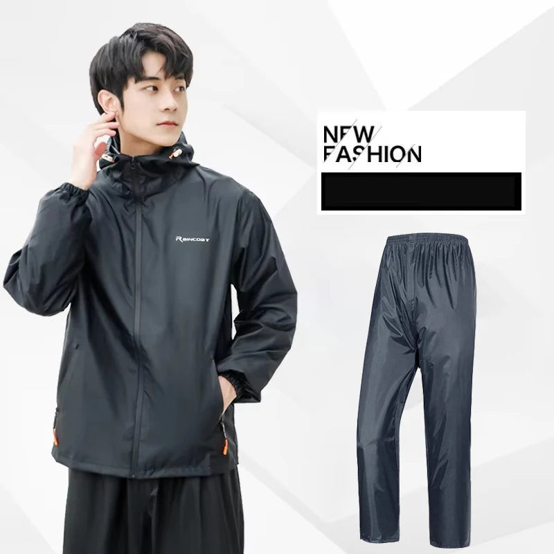 Running Jackets Apparel: (M-3XL) Unisex, Waterproof Jacket And Pants Set / Rungear