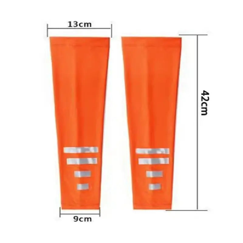 Running Gear Accessories: 1 Pair Ice Silk Arm Sleeves for Summer Quick-Drying Breathable Sun Protection Reflective Night Running Cycling Arm Covers
