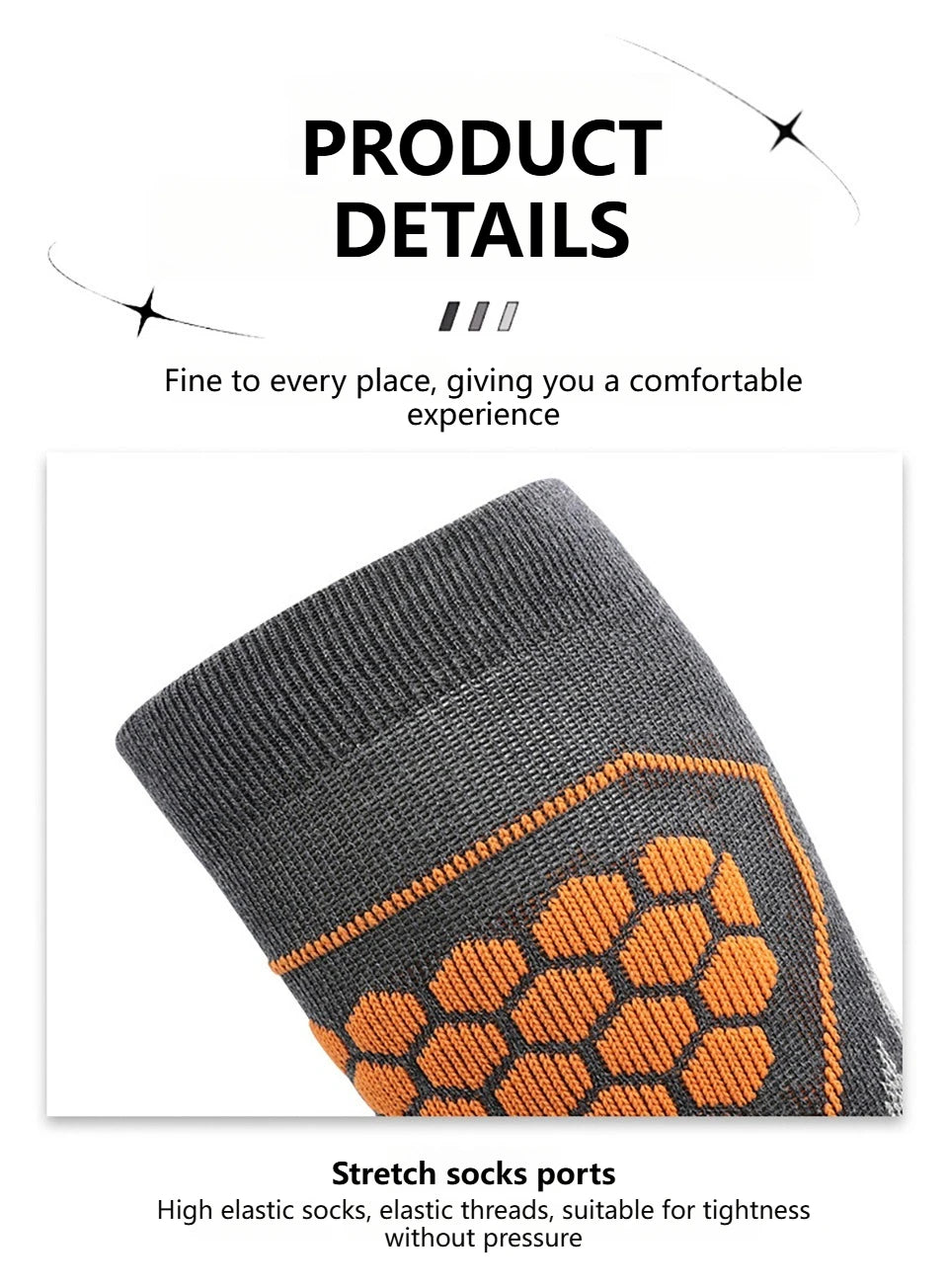 GTUBIKE Thermal Knee-High Sports Socks | Cycling, Skiing & Snowboarding