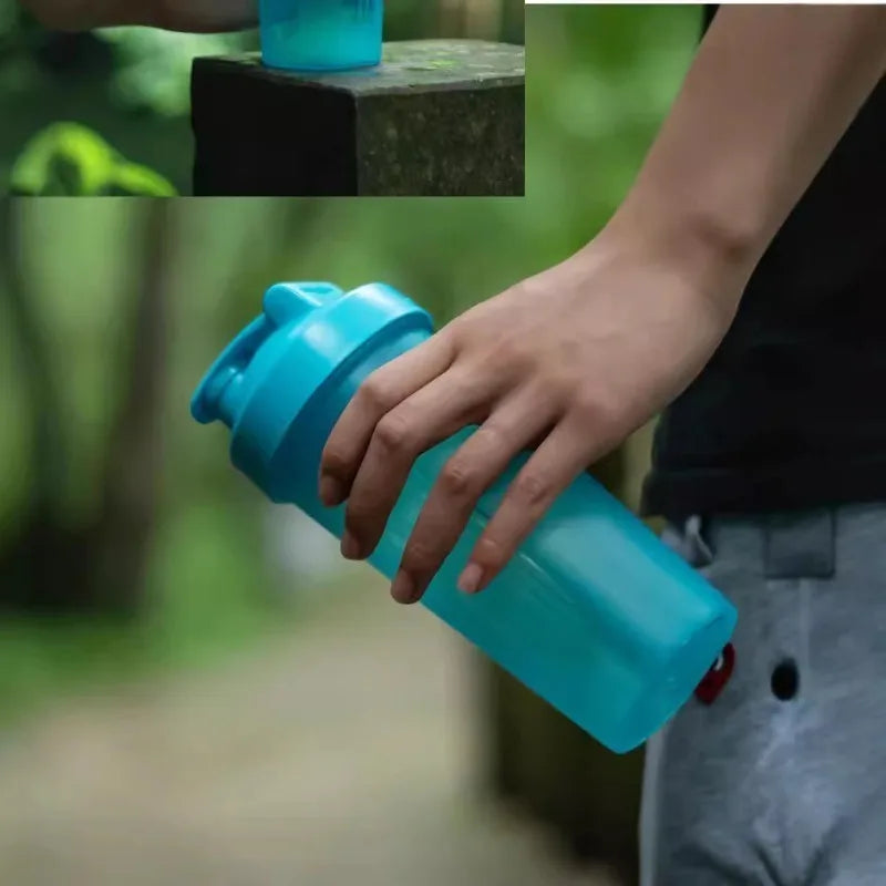 600ml Sports Protein Shaker Bottle – Lightweight Portable 20oz Plastic Shake Cup for Gym, Running & Fitness | RUNGEAR
