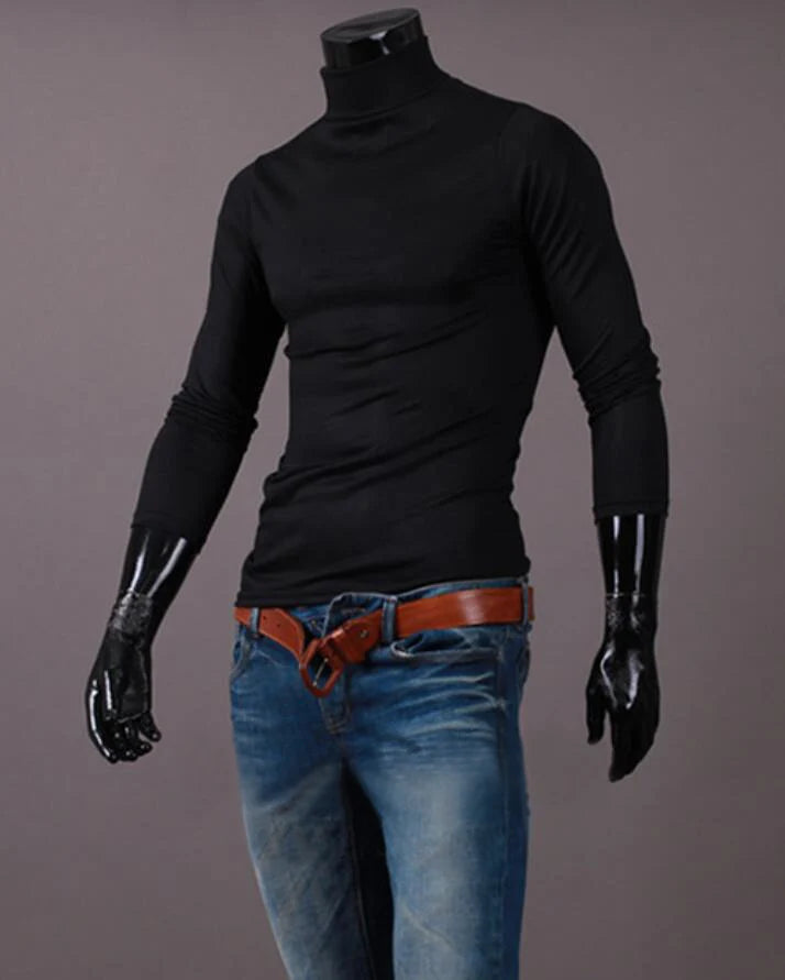 Men's Thermal Apparel: Winter High Neck, Slim Fit, Long Sleeved, Thermal Shirt / Rungear